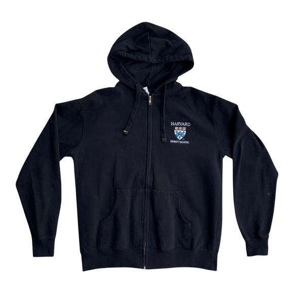 🎓 Harvard University Black Zip-Up Hoodie XL‎ - Picture 2 of 7